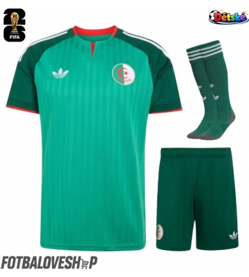Alžírsko Dětské Venkovní Dres MS 2026 Krátký Rukáv (+ trenýrky)